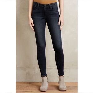 PAIGE $229 Verdugo Ankle Dark Wash Jeans | Stretch Fitted Classic Denim